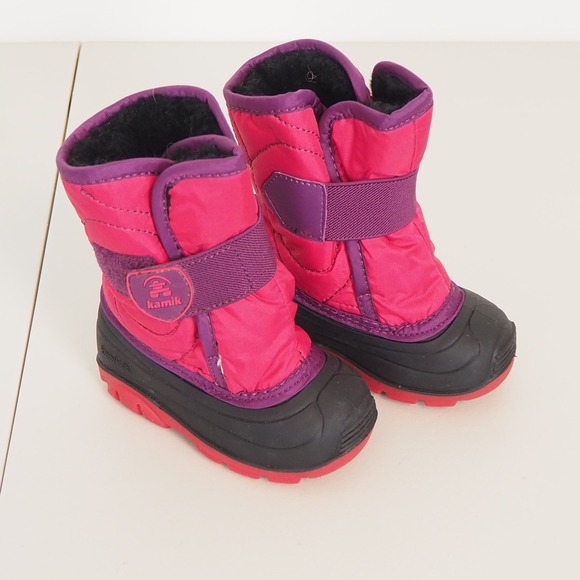 Kamik Other - Kamik Snowbug 5 Toddler Girls Boots Sz‎ 5 Made in Canada Fur Lined Insulated